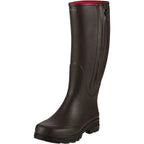 Parforce Rubber boots with zip and neoprene lining (Brown)