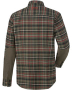 Parforce Spessart hunting shirt with snap fasteners (Olive/red checkered)