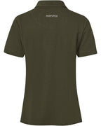 Parforce women's polo shirt with forest animal detail (Olive/Black)