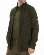 Hart Nevis-FZ cardigan (Olive)