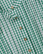 Luis Steindl Slip-on blouse with Vichy check (Green white)