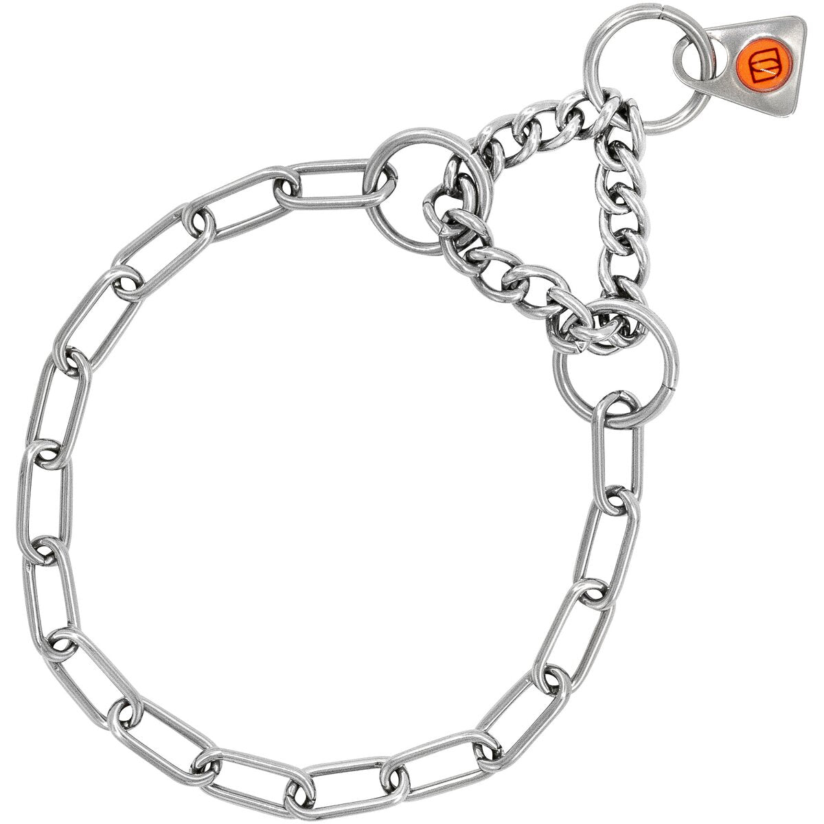 Sprenger Necklace with tension limiter – long links (Silver - 30cm)