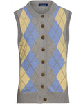 Highmoor Argyle vest (Grey/Blue)