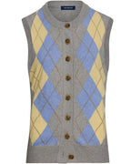Highmoor Argyle vest (Grey/Blue)