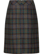 Highmoor Short wool skirt (Navy/Green)