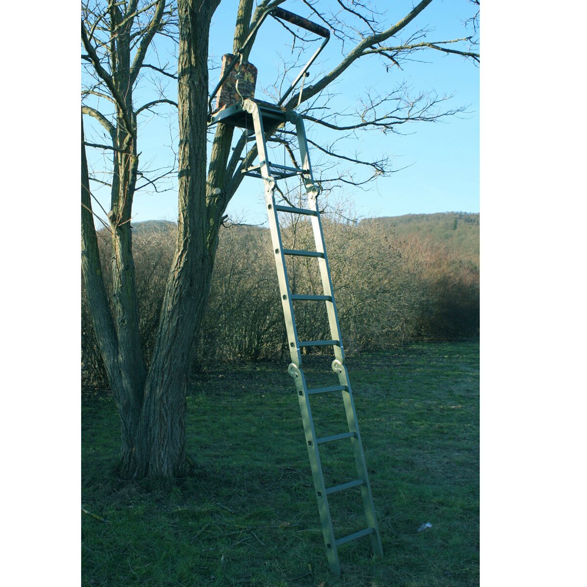 Berger & Schröter Aluminum seat ladder – foldable