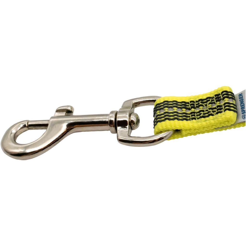 Sprenger Rubberized dog leash without hand strap (Signal yellow – length 3 m)