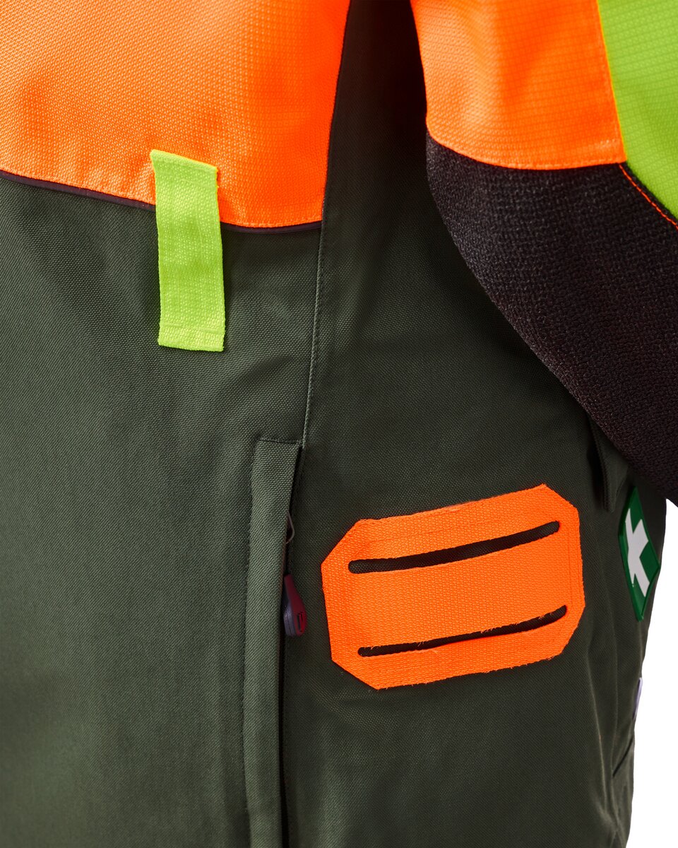 Parforce Women's hunting jacket Hatz-Watz Waterproof (Signal orange/olive)