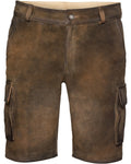 Reitmayer Short cargo leather pants (Dark brown)
