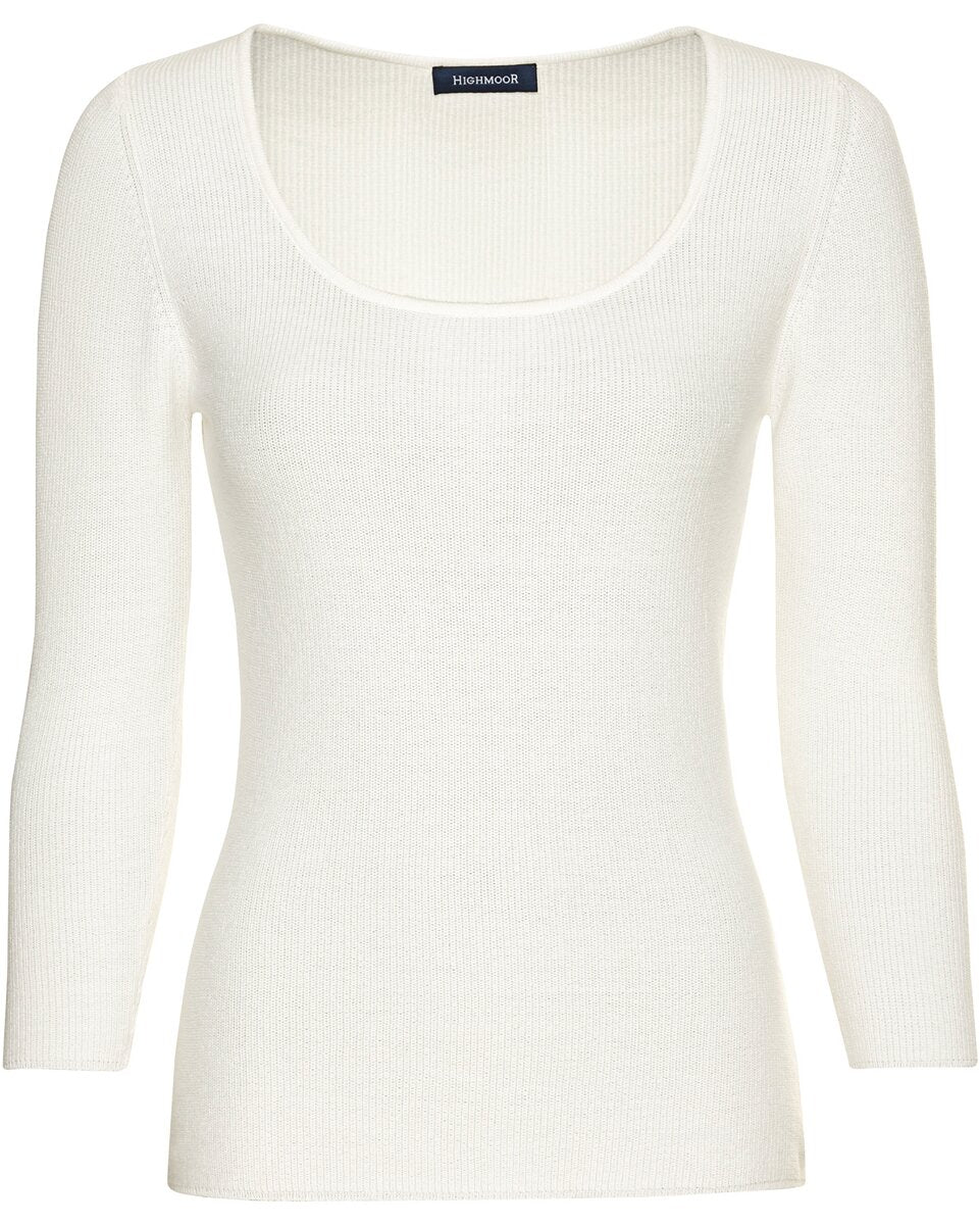 Highmoor Rib knit shirt (White)