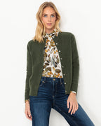 Highmoor Lambswool cardigan (Moss)