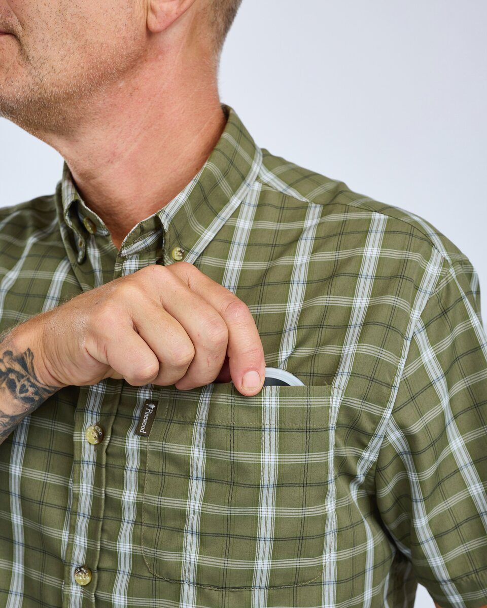 Pinewood Summer short-sleeved shirt (Olive)