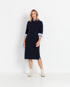 Highmoor Knitted dress with round neck (Blue)