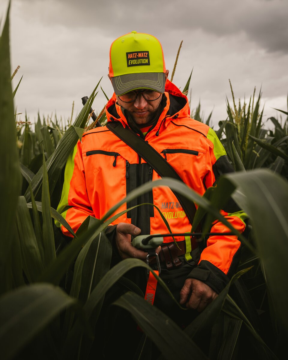 Parforce Mesh Cap Hatz-Watz Evolution (High Vis Orange/Yellow)