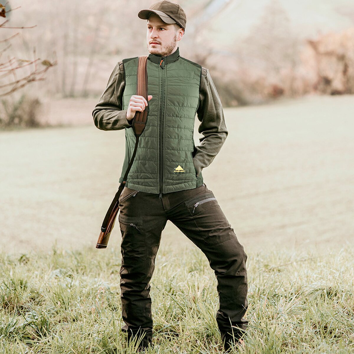 Alpenheat Fire-Air AJ35G-APP heated vest (Olive)