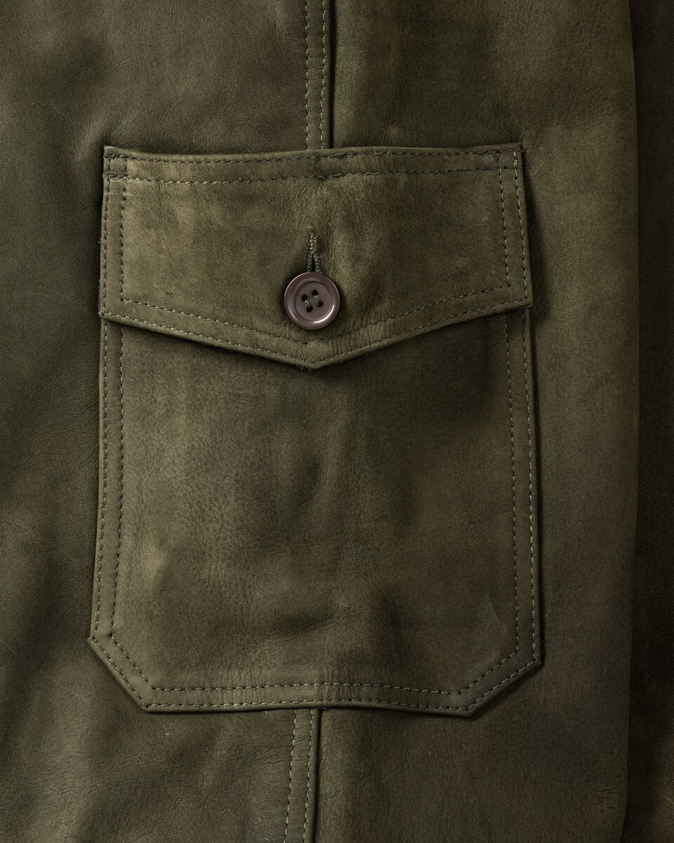 Parforce Buffalo leather trousers (Olive)