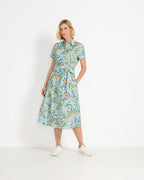 Brigitte von Schönfels Paisley shirt dress (Blue)
