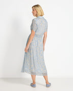 Highmoor Shirt dress with daisies (Light Blue)