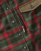 Parforce Women's hunting blouse Scandi (Olive/red checkered)