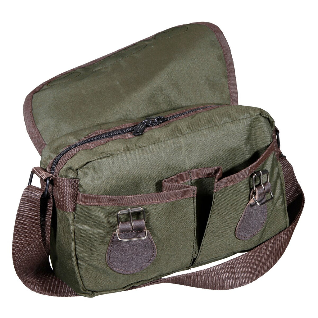 Wald & Forst Nylon hunting bag (Olive/brown)