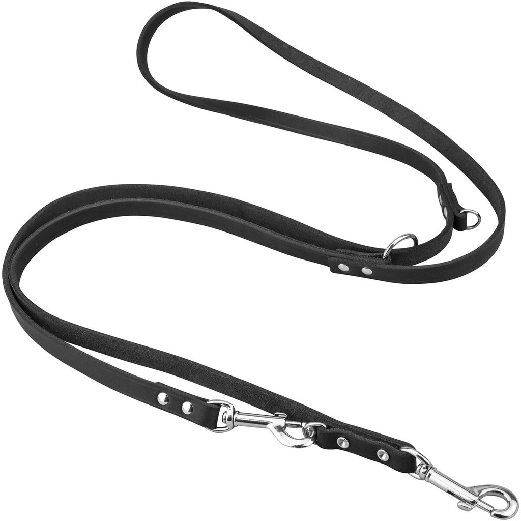 Heim Soft leash – 3-way adjustable (Width 14 mm, length 2.40 m, color black)