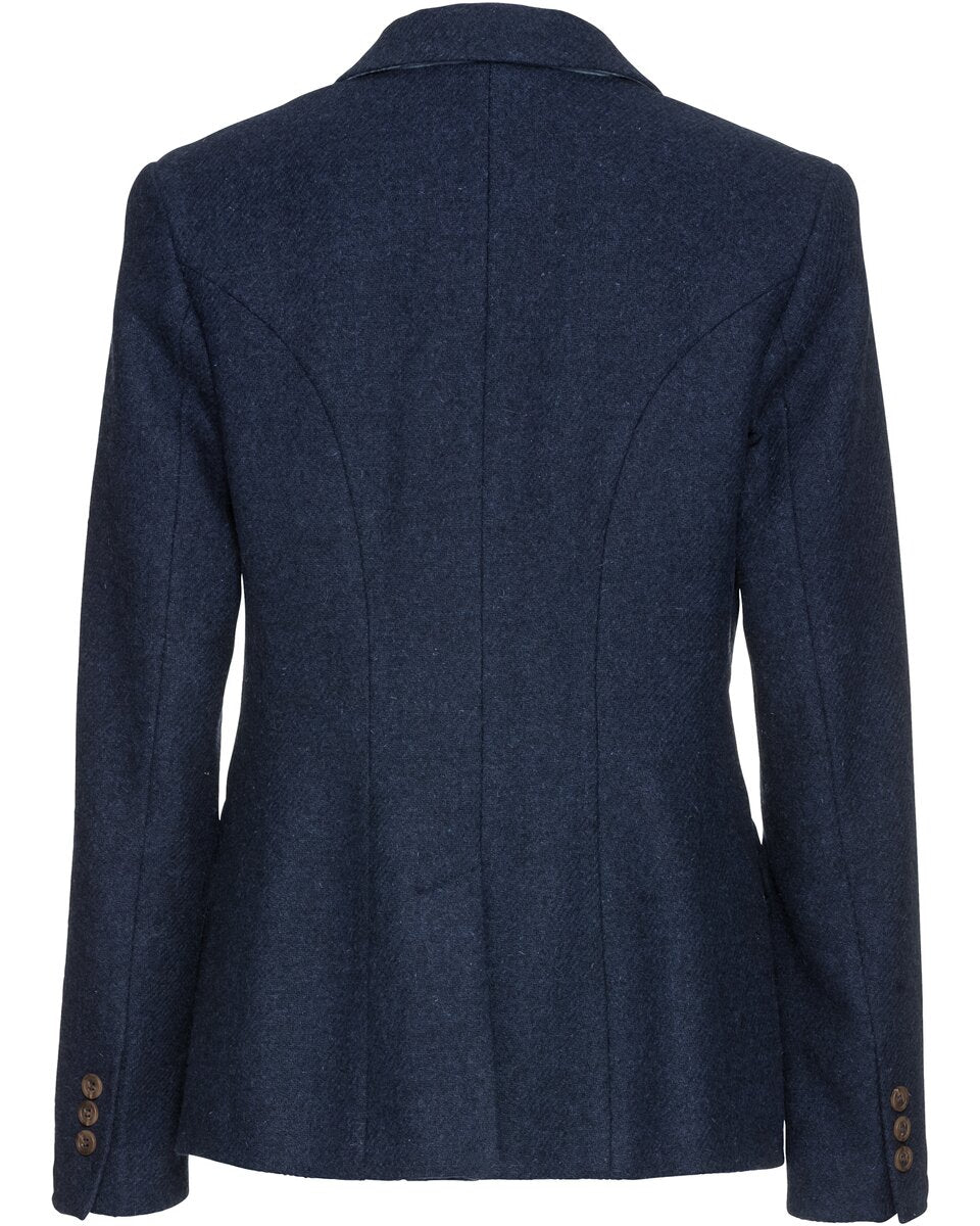 Highmoor Tweed blazer with loden contrast (Dark blue/bleu)
