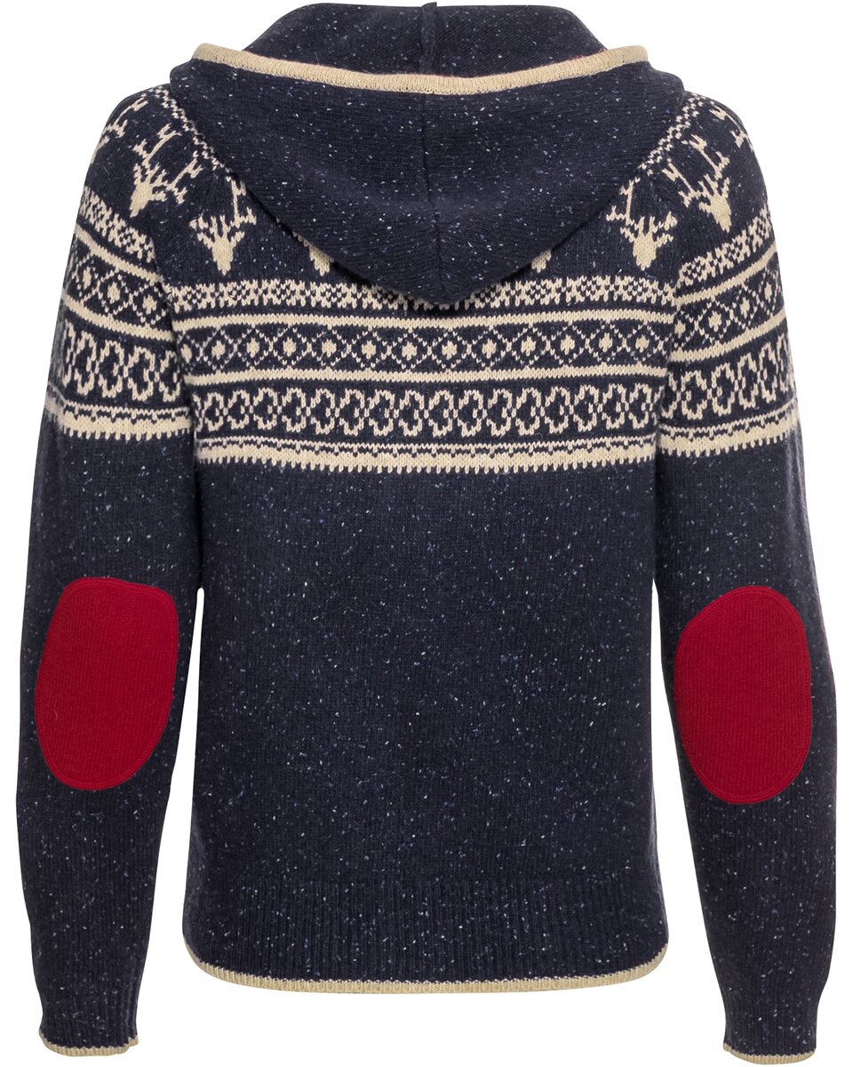 Reitmayer Jacquard zip cardigan (Blue)