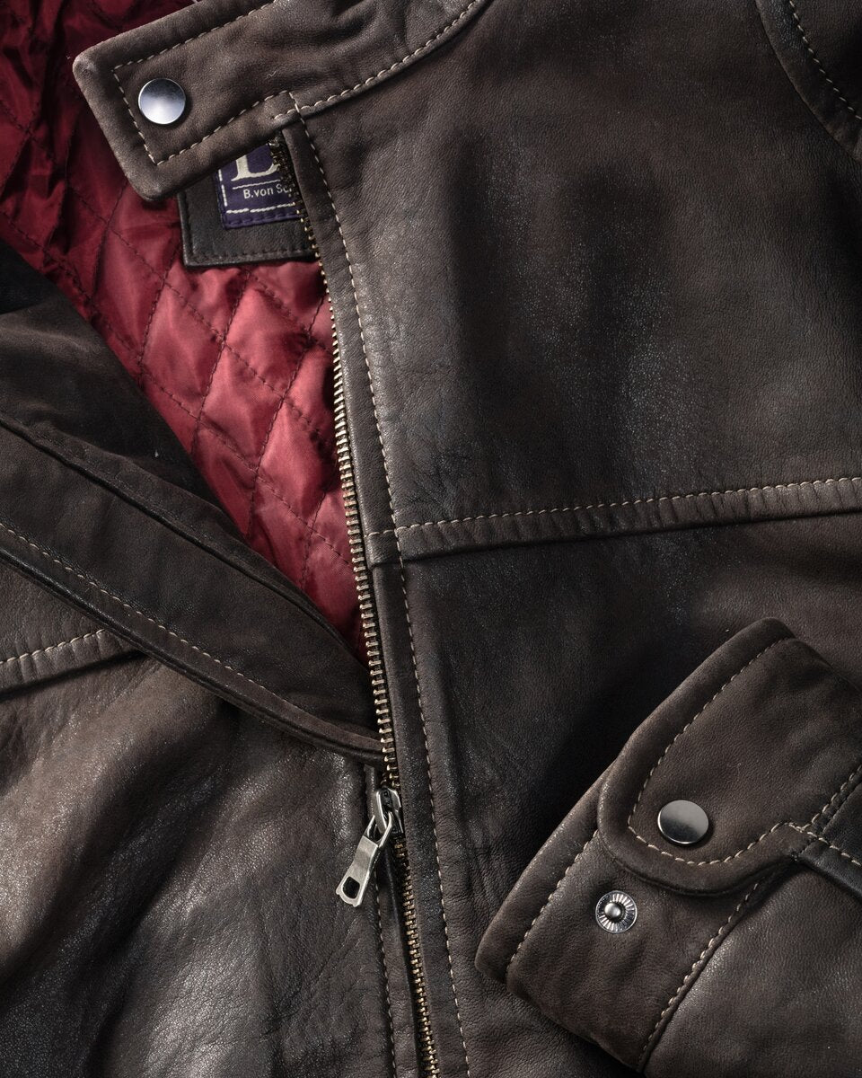 Highmoor Leather jacket (Brown)