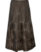 Reitmayer Jacquard skirt with deer (Brown beige)