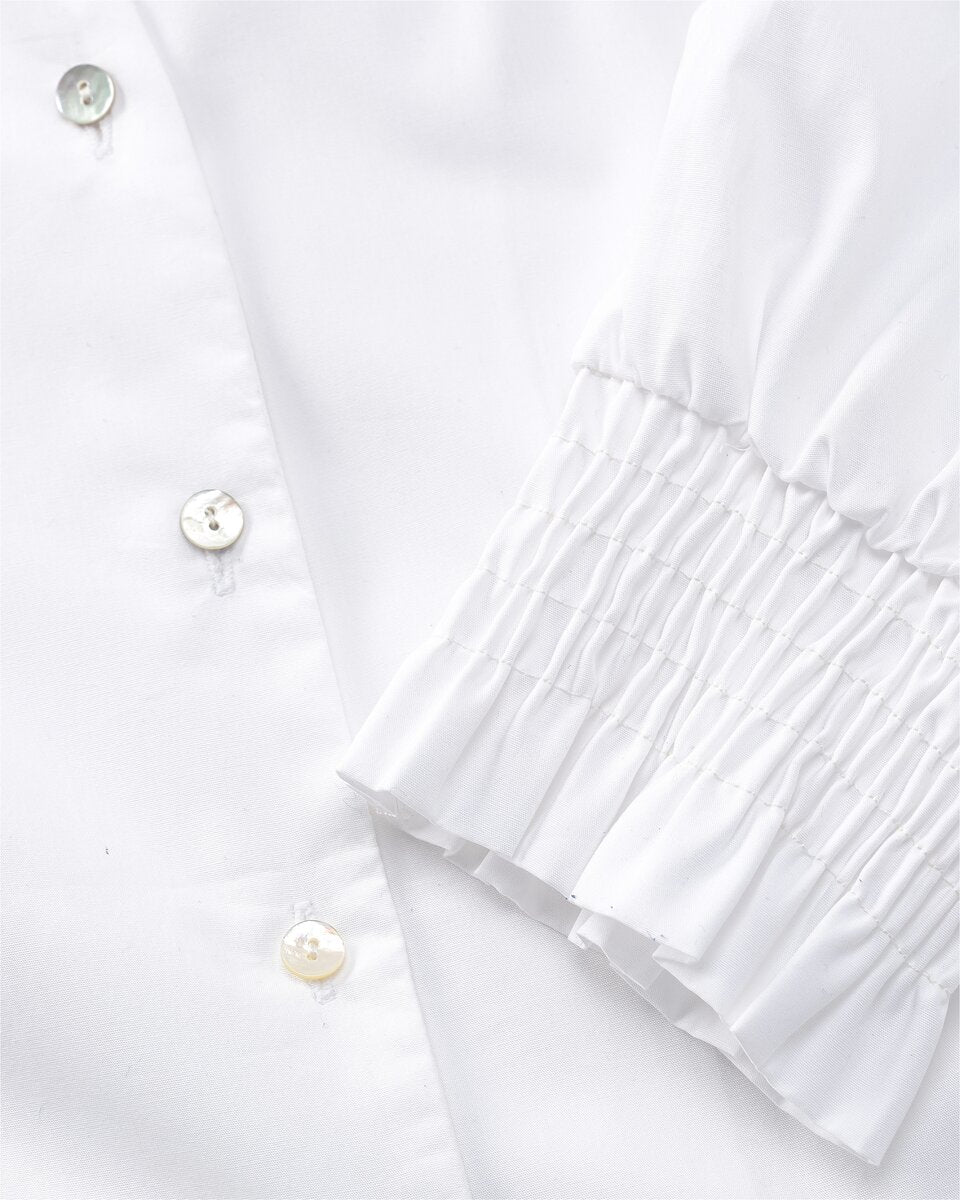 Luis Steindl blouse with puff sleeves (White)