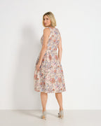 Highmoor Linen dress (Beige/colorful)