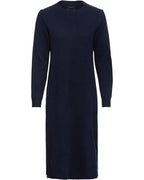 Highmoor Knitted dress with round neck (Blue)