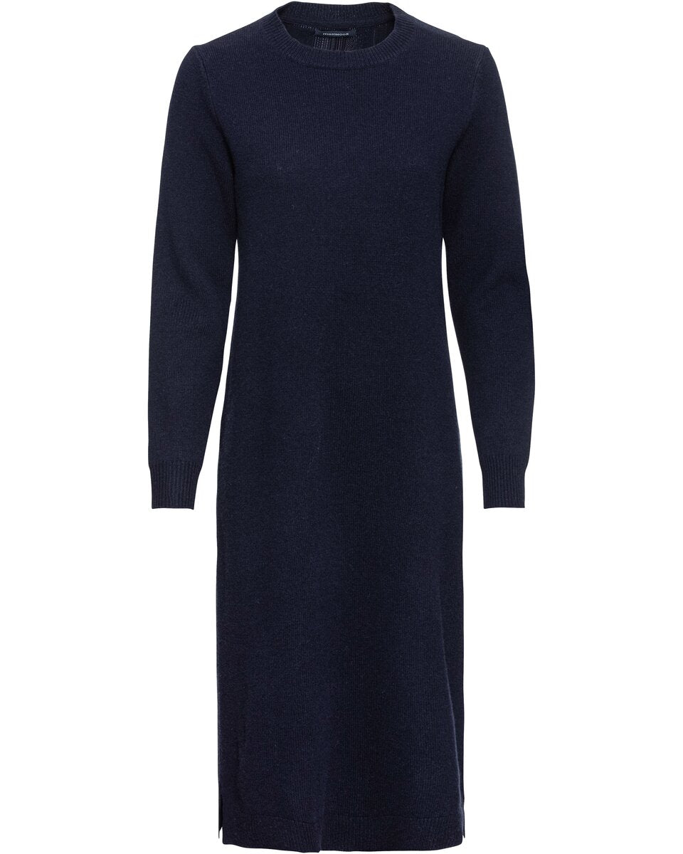 Highmoor Knitted dress with round neck (Blue)
