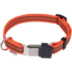 Sprenger Rubberised/reflective collar – adjustable (Signal orange – size S (30-45 cm))