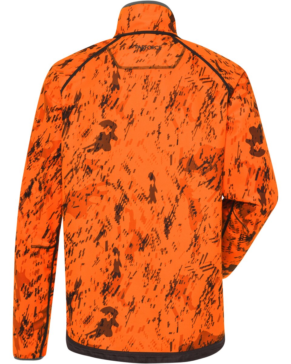 Parforce Reversible fleece jacket greenSphere® Signal (Olive/signal orange)