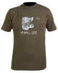 Hart T-Shirt Branded (Olive/basurde)