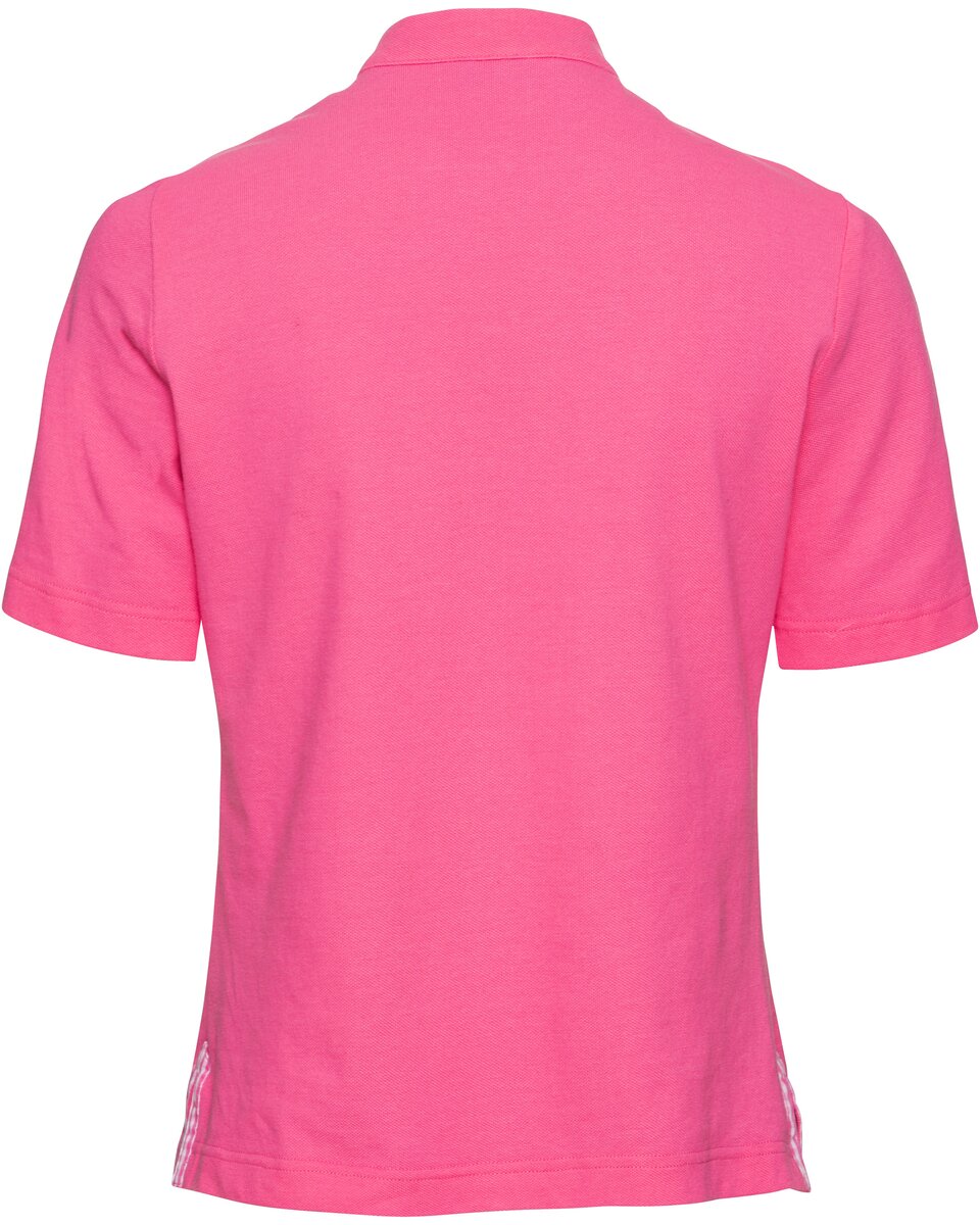 Luis Steindl Piqué shirt with gingham check details (Pink)
