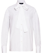 Highmoor Casual blouse with bow (White)