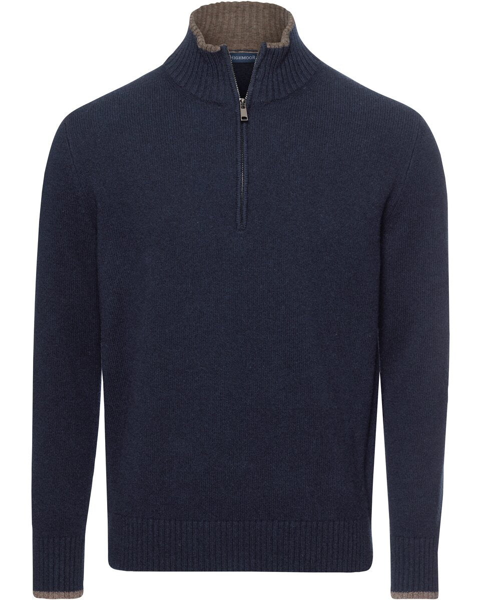 Highmoor Troyer with collar contrast (Bordeaux)