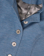 Luis Steindl Stand-up collar jacket (Blue melange)