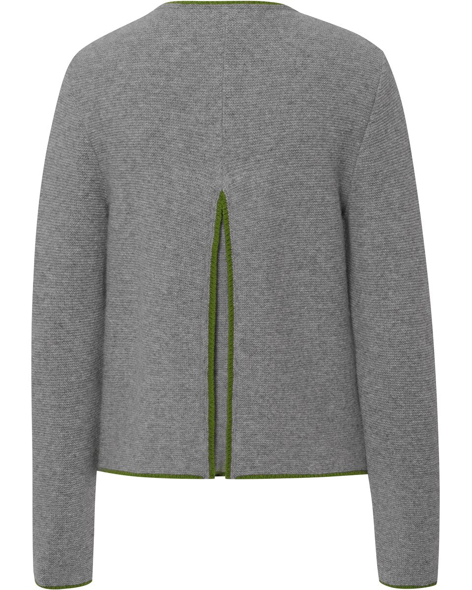 Reitmayer Cardigan with back pleat (Gray)