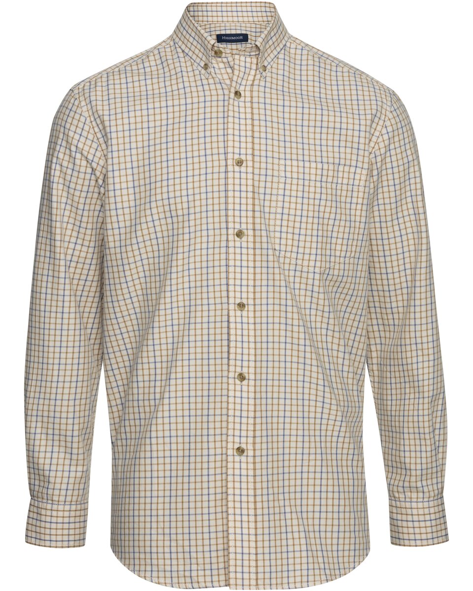 Highmoor Tattersall shirt (Ecru/Blue/Red/Green)