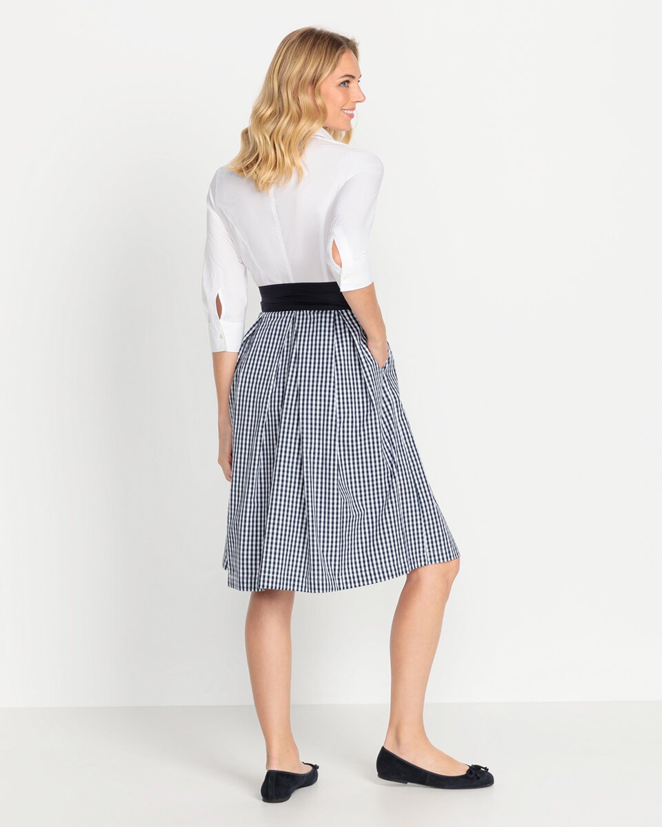 Reitmayer Shirt dress (White/dark blue)