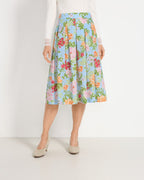 Reitmayer Floral skirt (Light blue/multicolored)