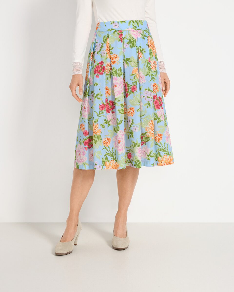 Reitmayer Floral skirt (Light blue/multicolored)