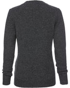 Highmoor V-neck sweater made of lambswool (Anthracite)