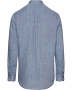 Reitmayer Linen shirt with stand-up collar (Blue)