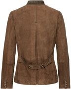 Luis Steindl Leather jacket (Cognac/Green/Red)