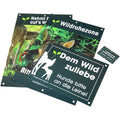 Waidgerechte Jagd Territory and hunting signs set – 20 pieces