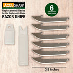 Accusharp Replacement blades RAZOR – 6 pieces